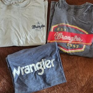 3 Wrangler T Shirts Large